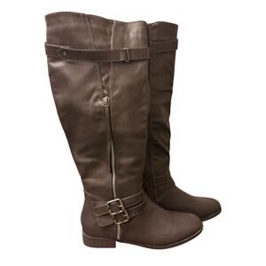Women's Tall Gray Boots- NWOB